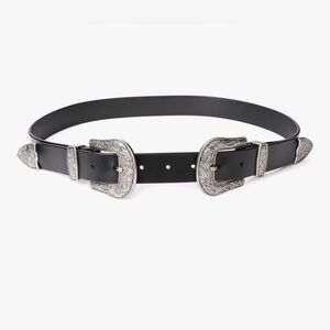 Jasgood Black western design belt